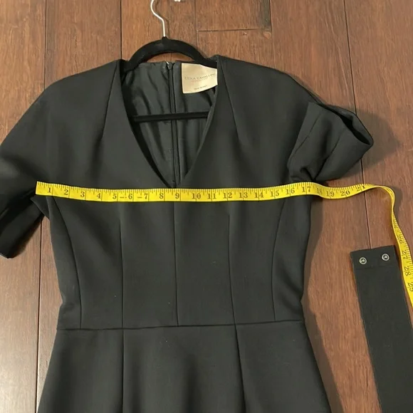 Erica Cavallini black V neck Cocktail dress - Picture 8 of 16